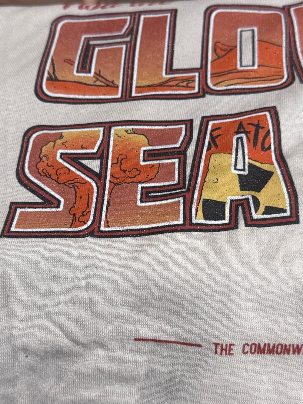 Fallout Loot Crate Exclusive Visit The Glowing Sea Graphic T-Shirt Tan Size L - Picture 6 of 12
